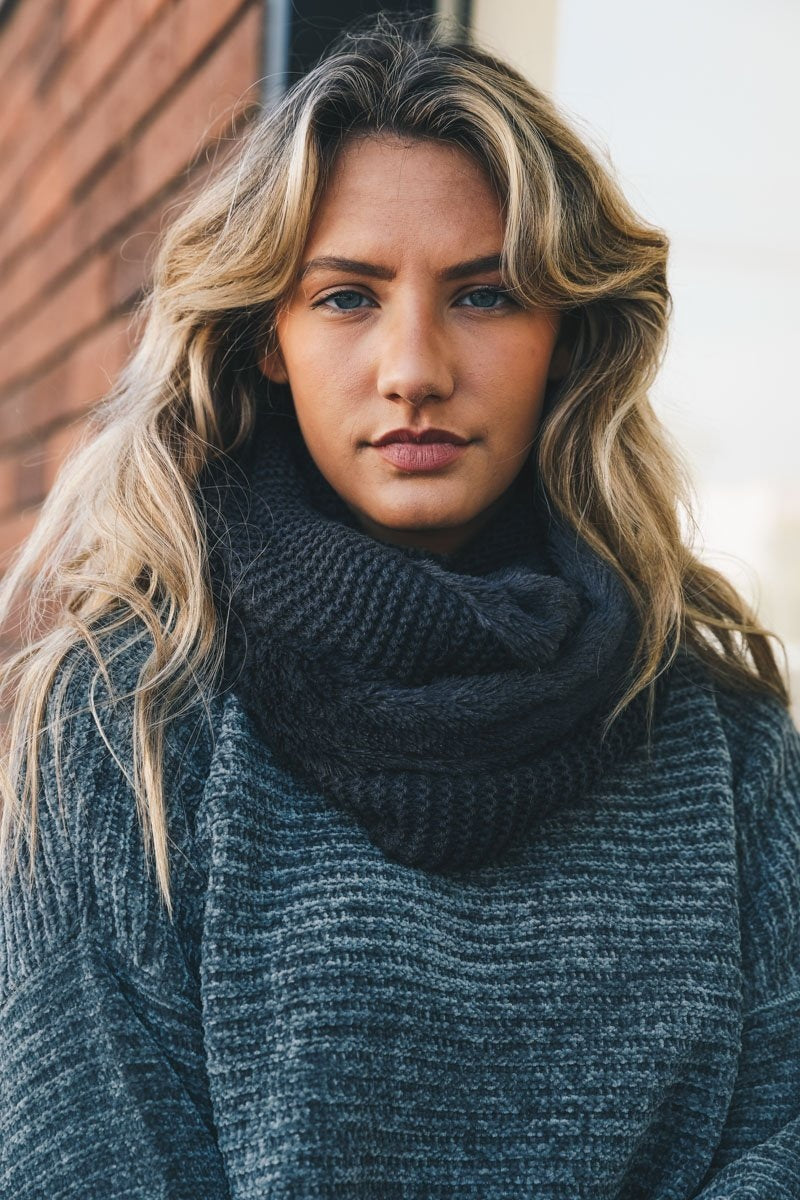 Knit Infinity Scarf Scarves Leto Collection   