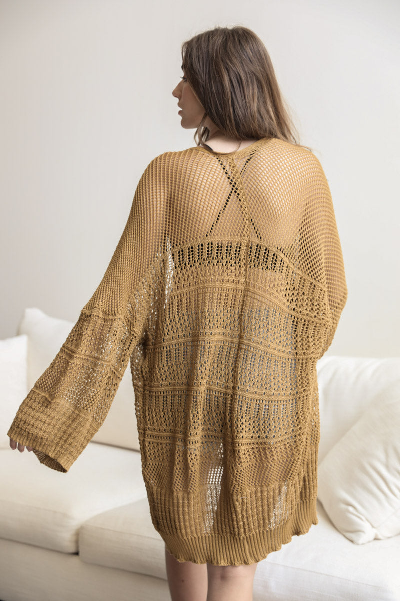 Knit Netted Cardigan - NeoKira Unlimited