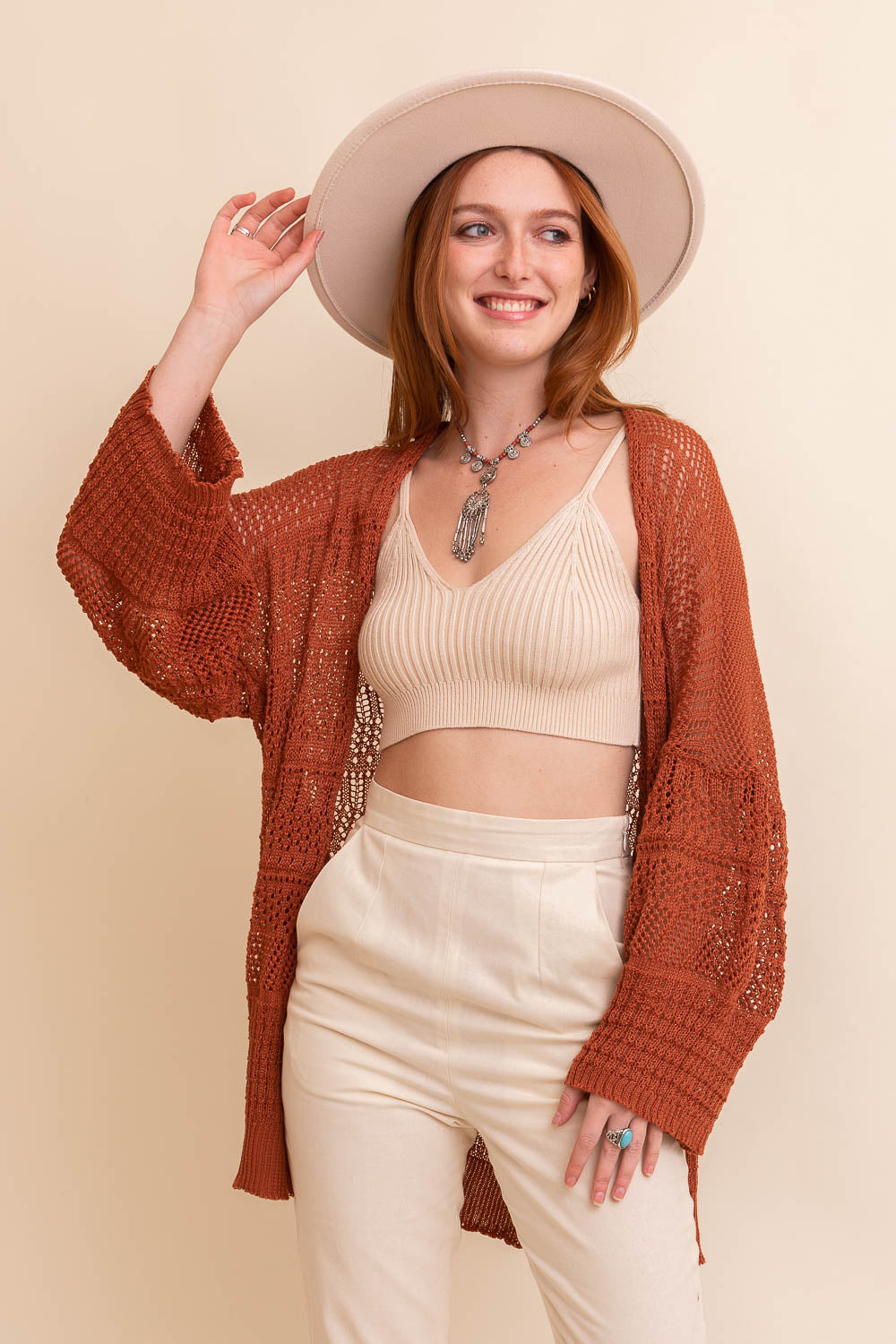 Knit Netted Cardigan - NeoKira Unlimited