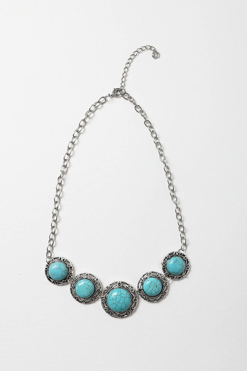 La Floraison Turquoise Necklace - NeoKira Unlimited