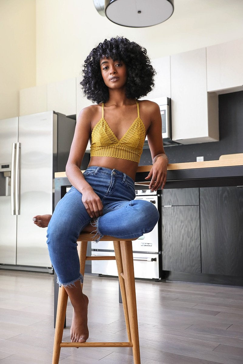 Lace Boho Racerback Bralette - NeoKira Unlimited