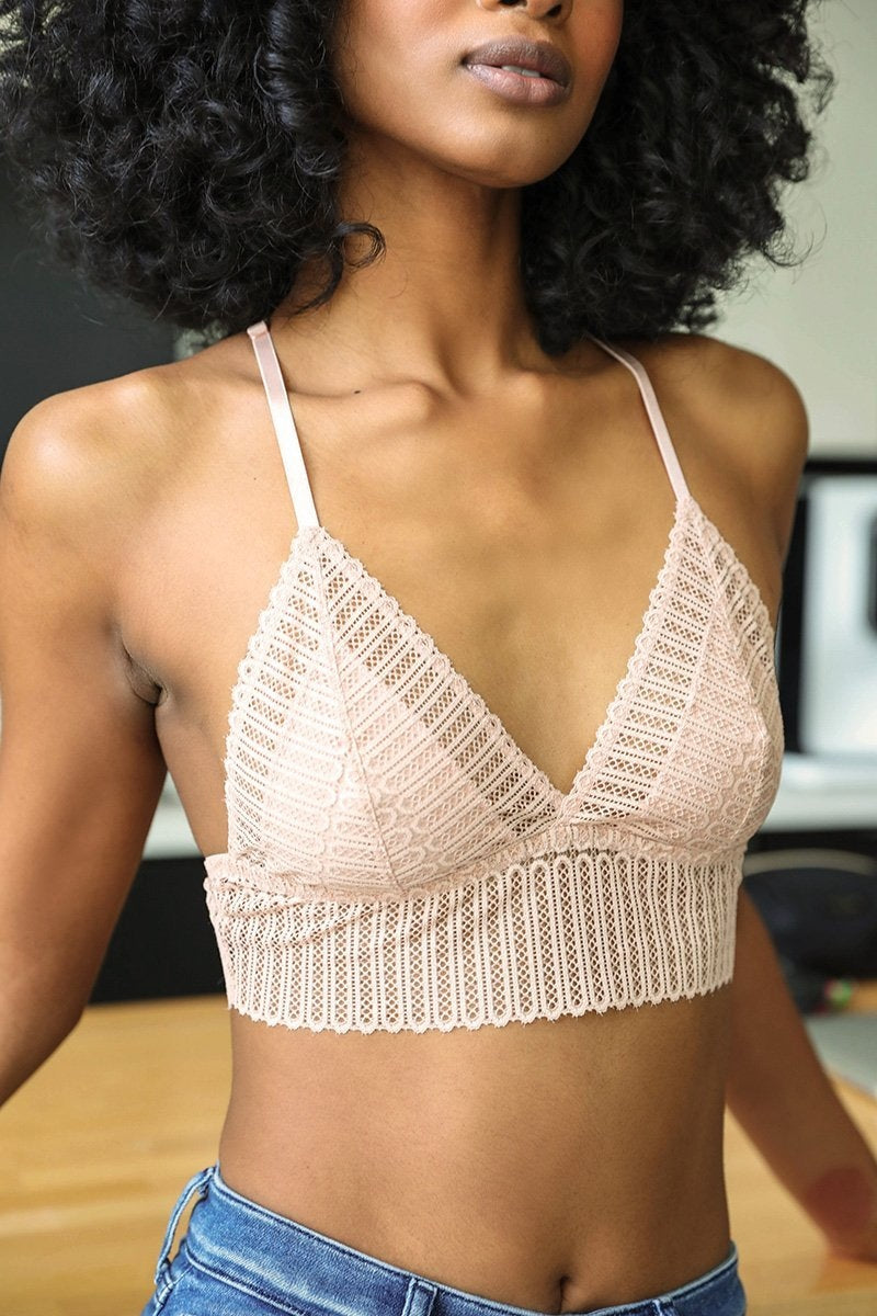 Lace Boho Racerback Bralette - NeoKira Unlimited