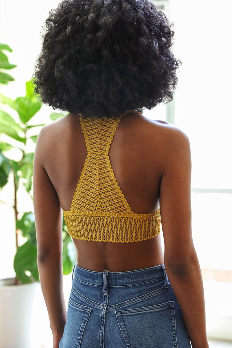 Lace Boho Racerback Bralette - NeoKira Unlimited