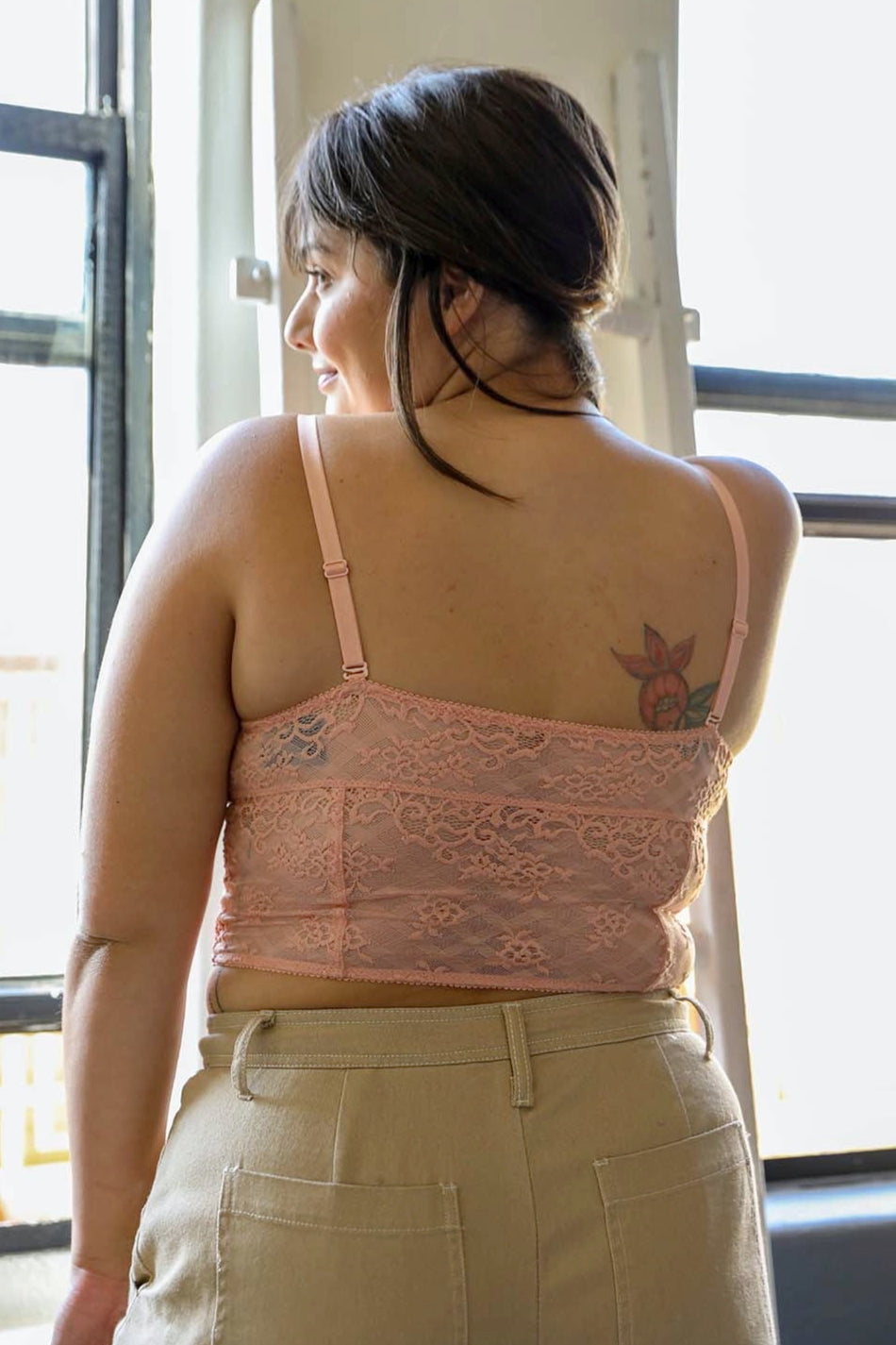 Lace Longline Corset Bralette Plus - NeoKira Unlimited