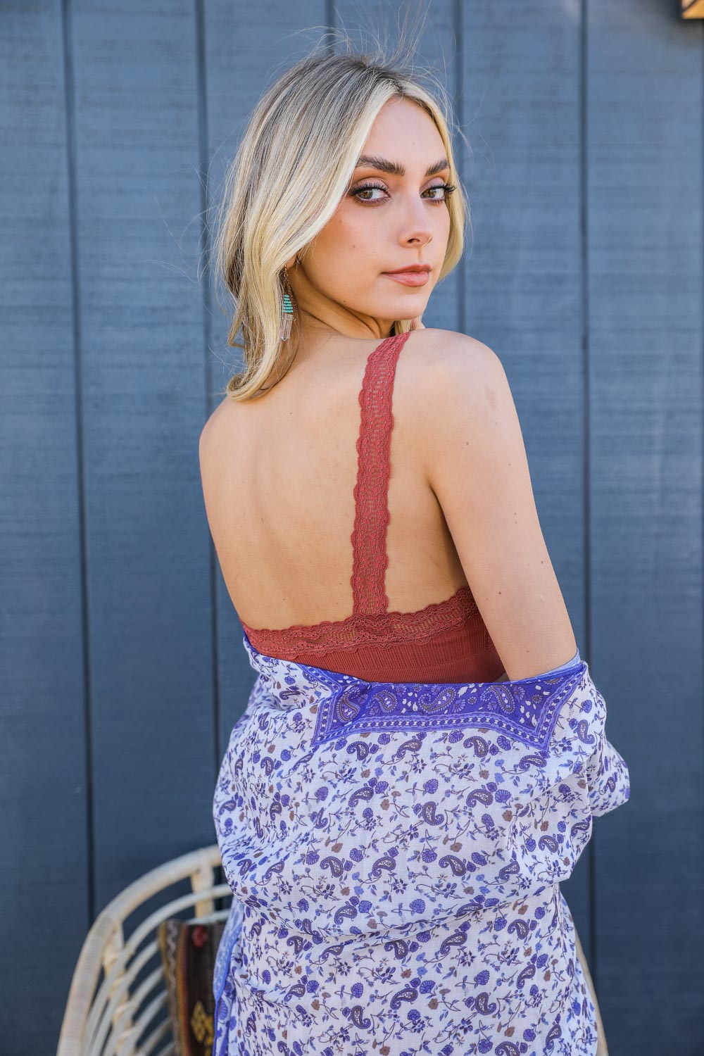 Lace Trim Padded Bralette - NeoKira Unlimited