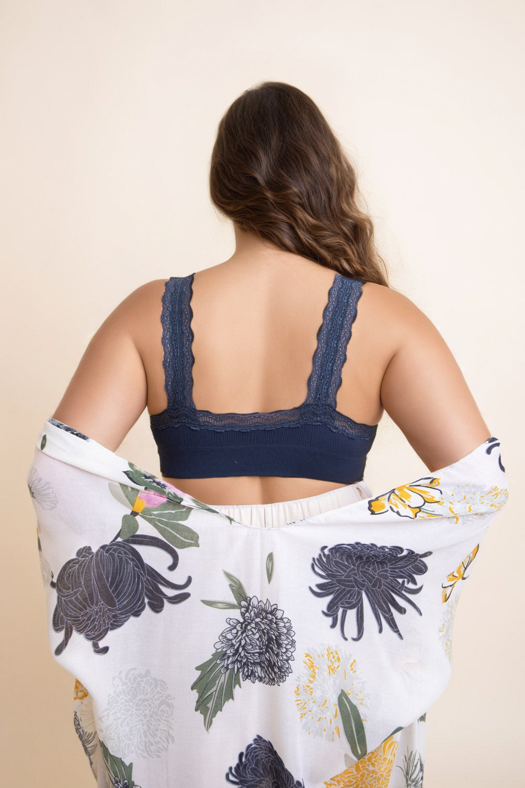 Lace Trim Padded Bralette Plus - NeoKira Unlimited
