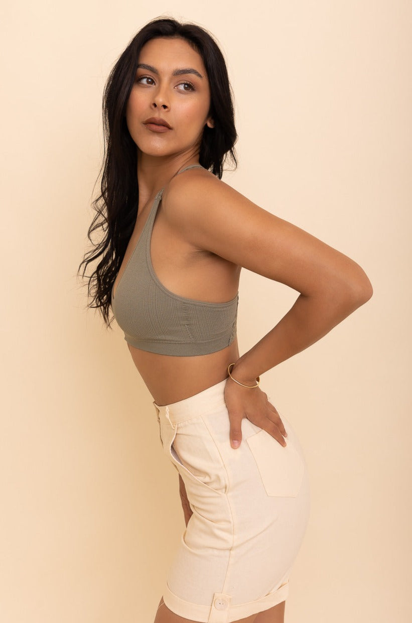 Lacey Racerback Seamless Bralette – Soft Wireless Lace Comfort - NeoKira Unlimited