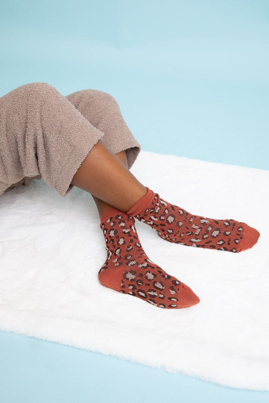 Leopard Knit Socks - NeoKira Unlimited