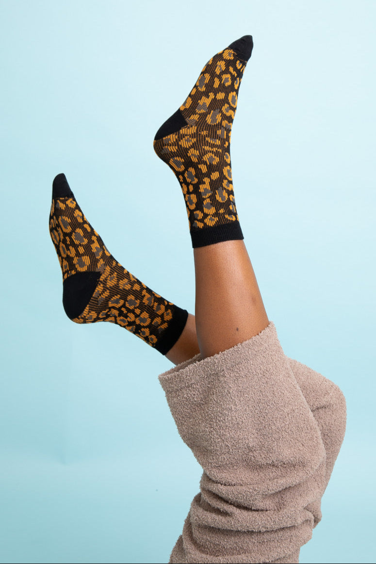 Leopard Knit Socks - NeoKira Unlimited