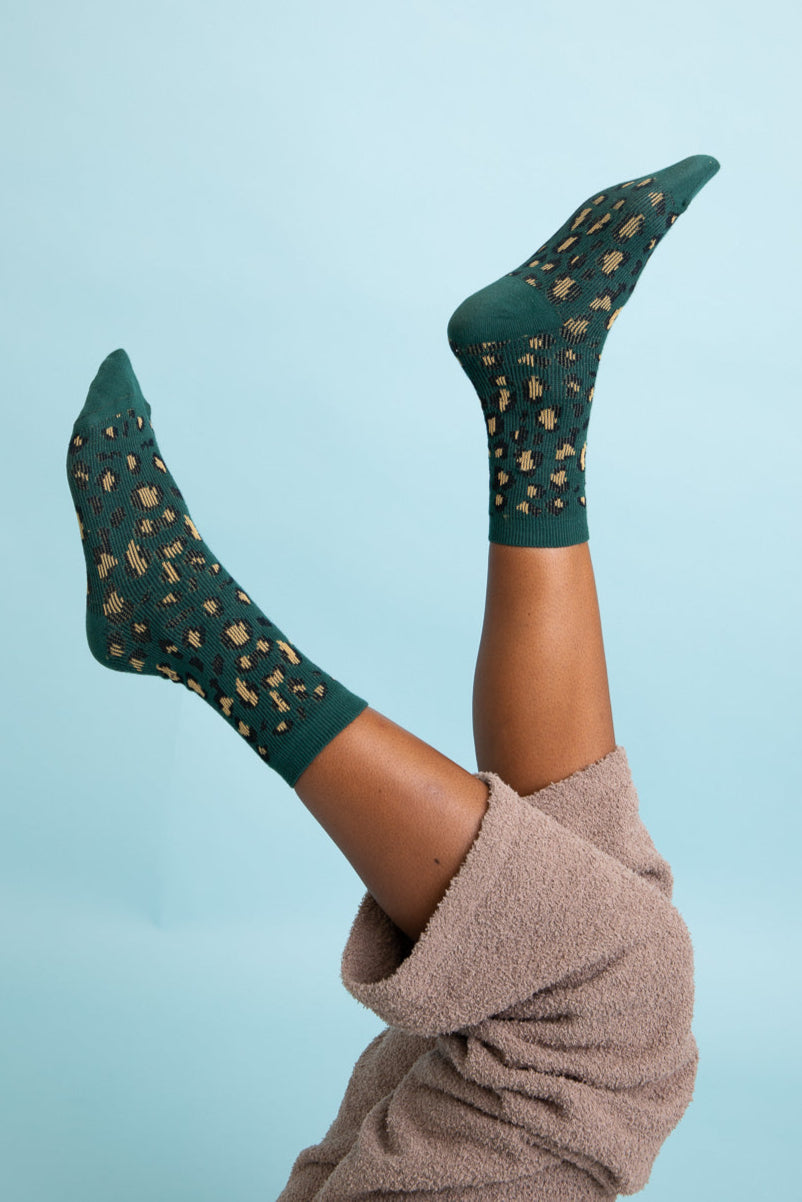 Leopard Knit Socks - NeoKira Unlimited