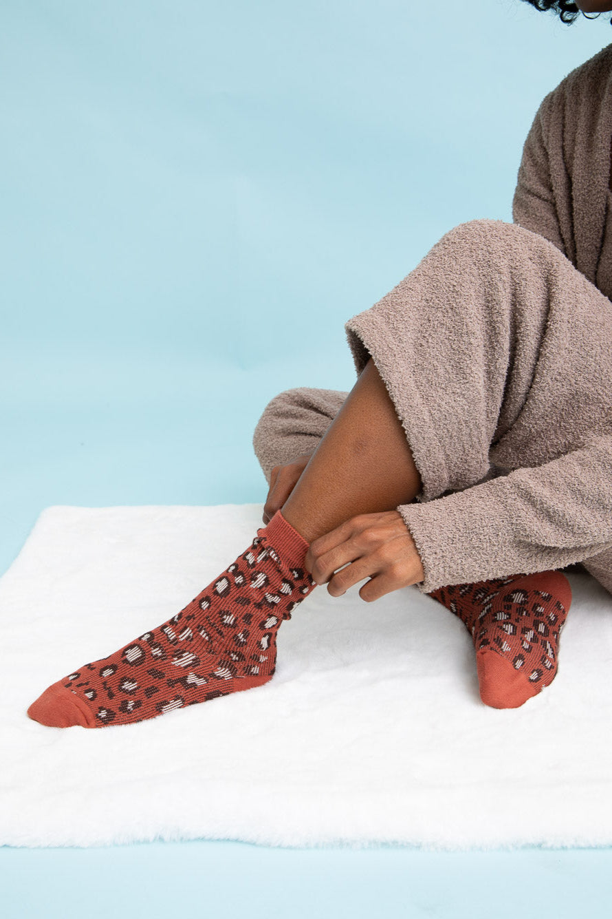 Leopard Knit Socks - NeoKira Unlimited