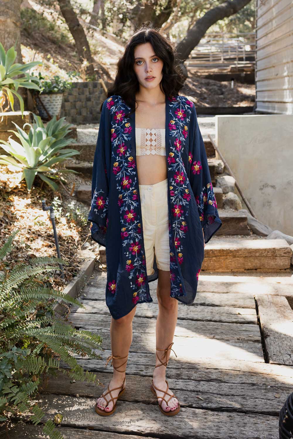 Lightweight Anemone Kimono – Floral Elegance for Any Occasion - NeoKira Unlimited