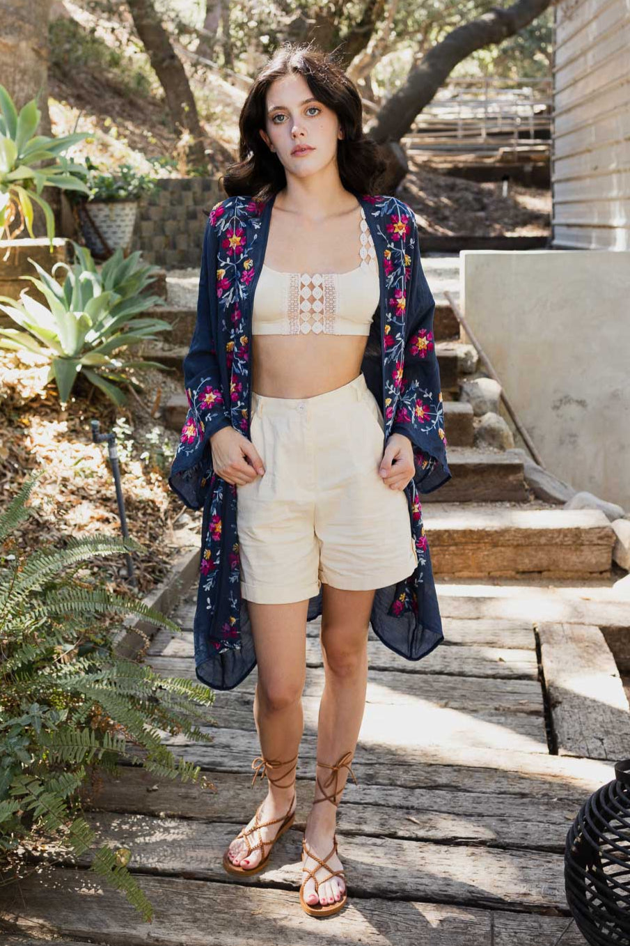 Lightweight Anemone Kimono – Floral Elegance for Any Occasion - NeoKira Unlimited