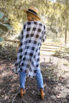 Lightweight Buffalo Check Kimono Kimono Leto Collection   