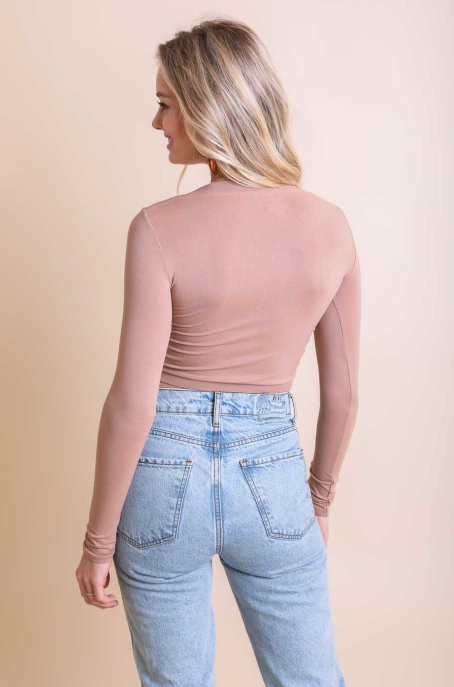 Long Sleeve Fitted Crop Top - NeoKira Unlimited