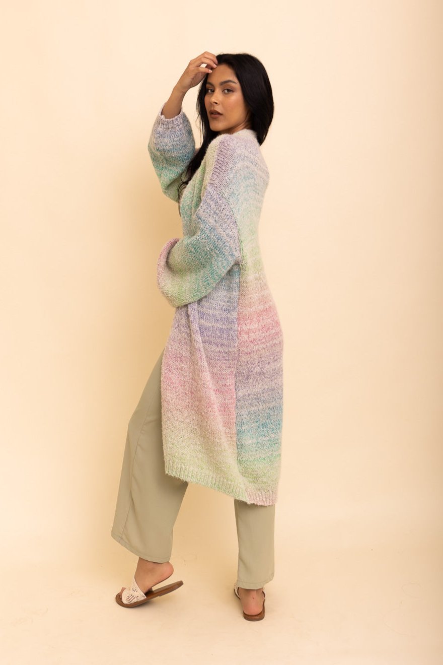 Lounge Around Longline Ombre Cardigan - NeoKira Unlimited