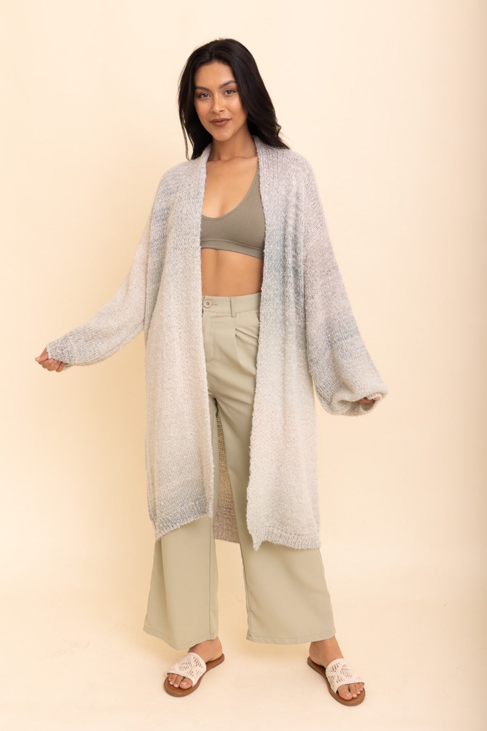 Lounge Around Longline Ombre Cardigan - NeoKira Unlimited