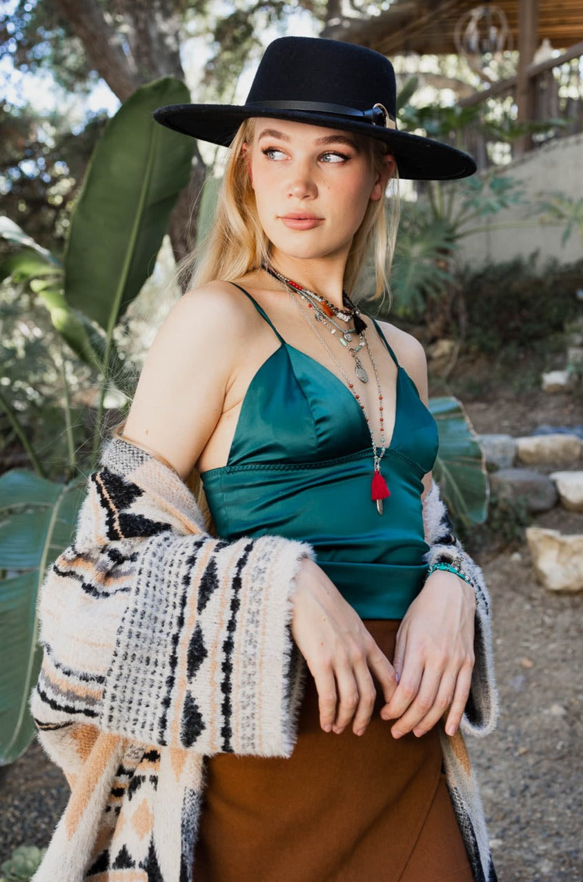 Lustrous Satin Crop Top - NeoKira Unlimited