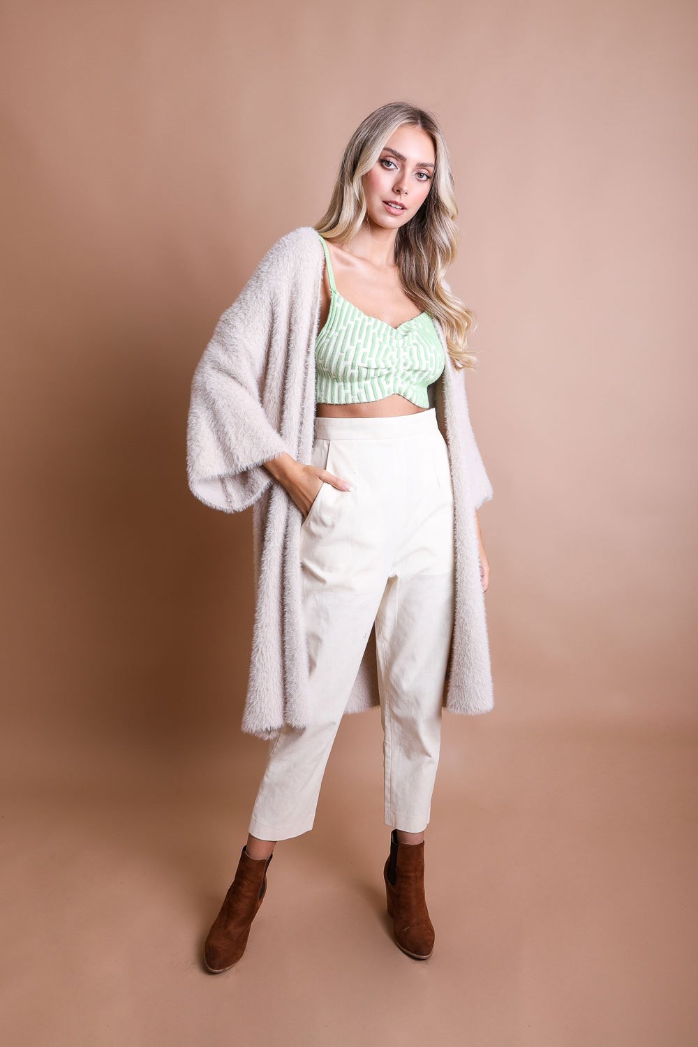 Luxe Mohair Knit Cardigan - NeoKira Unlimited