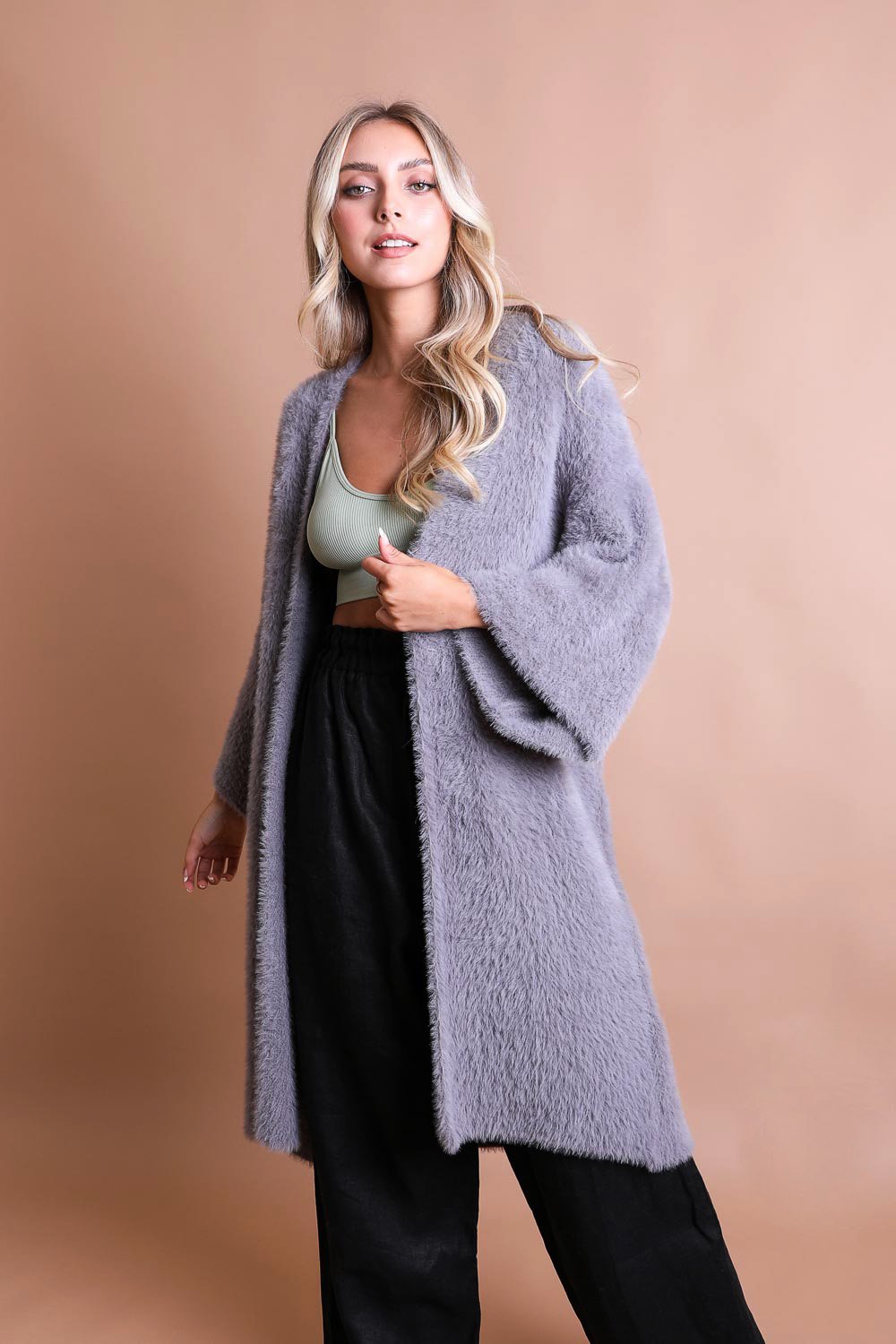 Luxe Mohair Knit Cardigan - NeoKira Unlimited