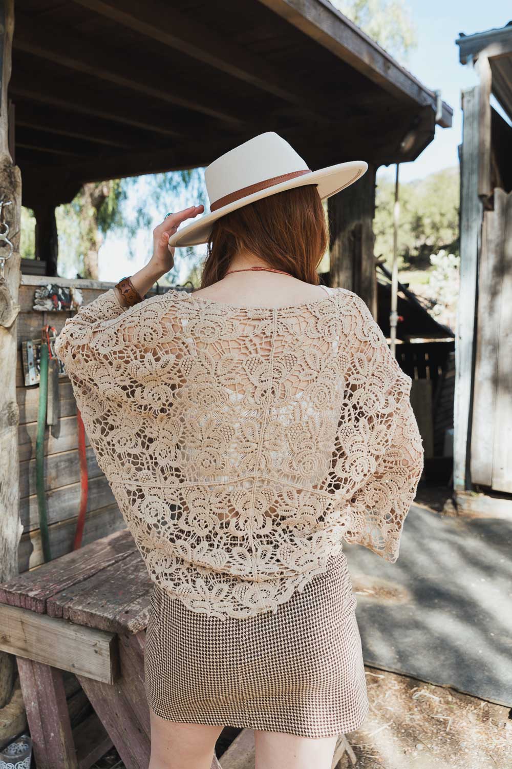 Magnolia Lace Tie Front Cover Up - NeoKira Unlimited