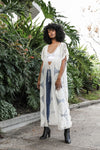 Mandala Dream Duster Kimono Leto Collection White  