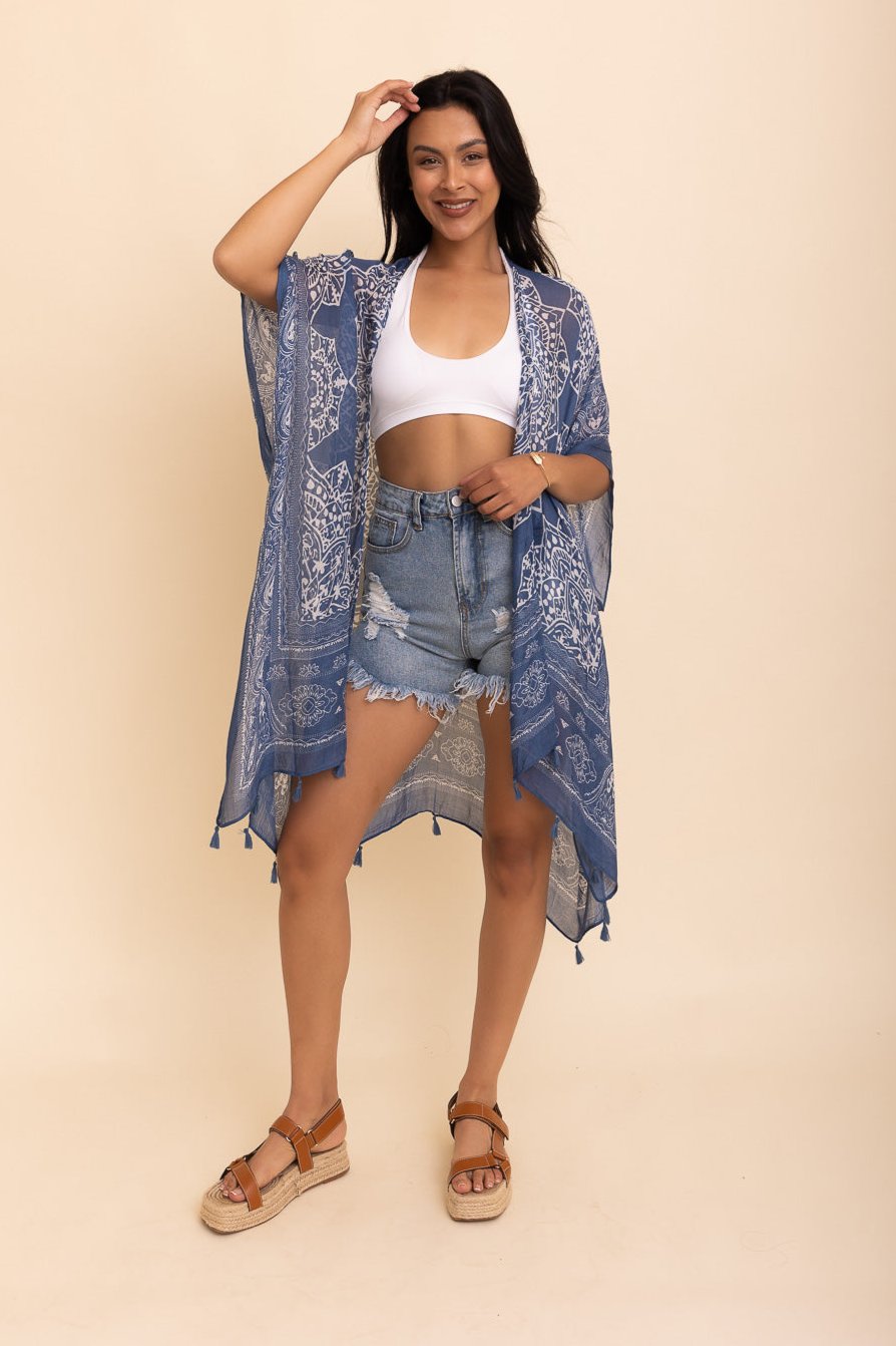 Mandala Tassel Kimono - NeoKira Unlimited