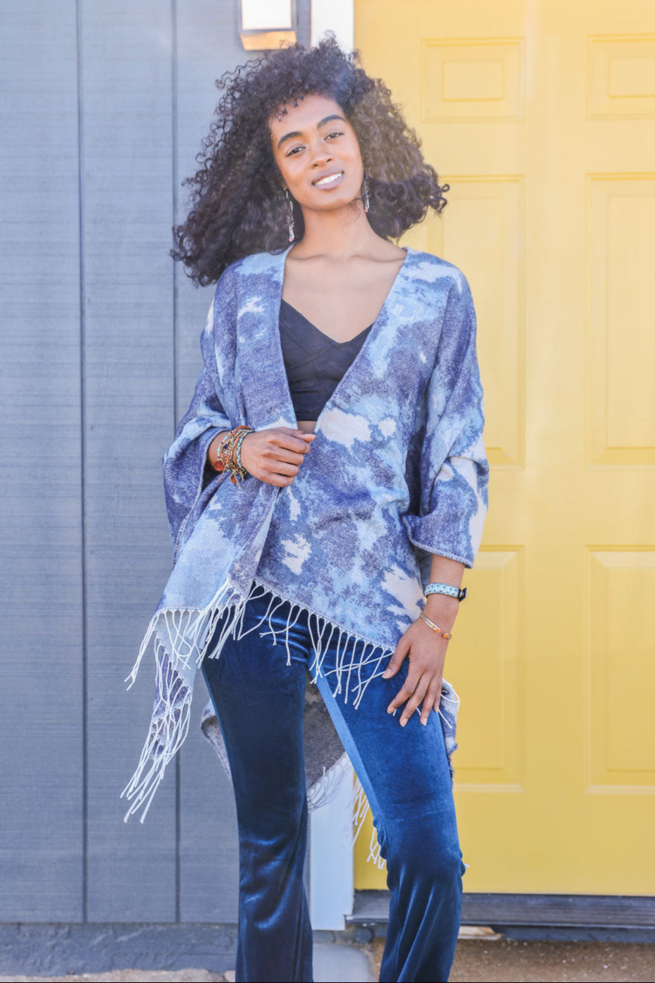 Marble Mirage Ruana Wrap - NeoKira Unlimited