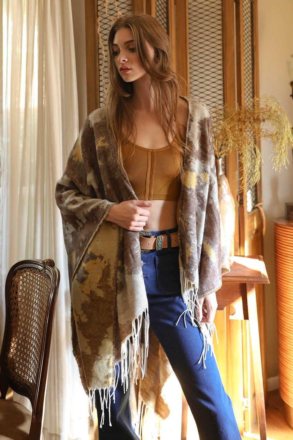 Marble Mirage Ruana Wrap - NeoKira Unlimited