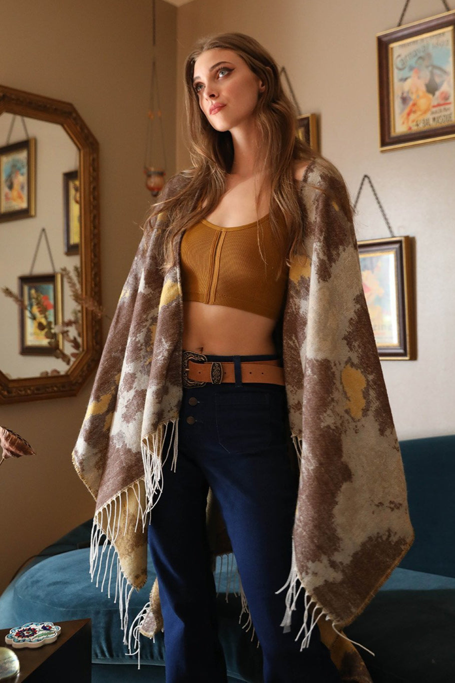 Marble Mirage Ruana Wrap - NeoKira Unlimited