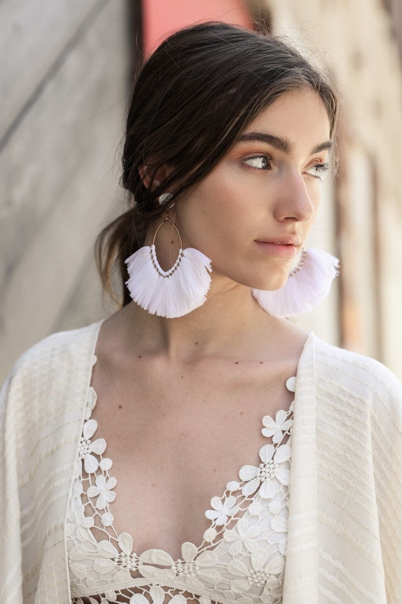 Marquise Hoop & Fan Earrings - NeoKira Unlimited
