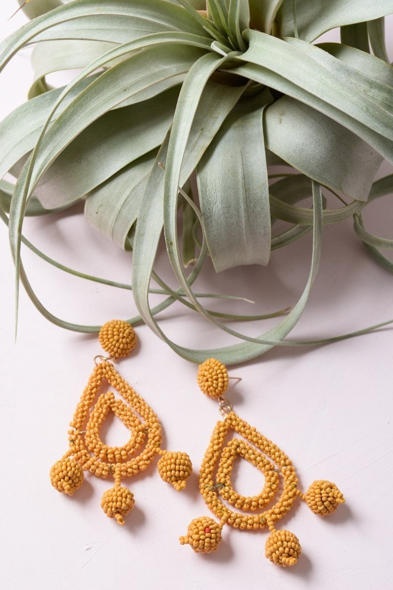 Micro Bead Dangle Earrings - NeoKira Unlimited