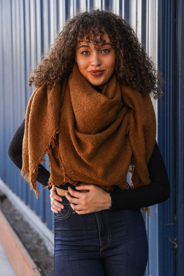Mohair Square Blanket Scarf - NeoKira Unlimited