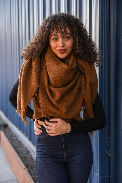 Mohair Square Blanket Scarf - NeoKira Unlimited