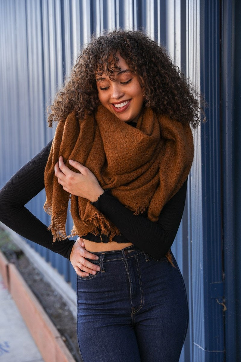 Mohair Square Blanket Scarf - NeoKira Unlimited