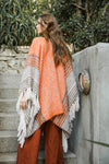 Mohair Striped Ruana Ponchos Leto Collection   