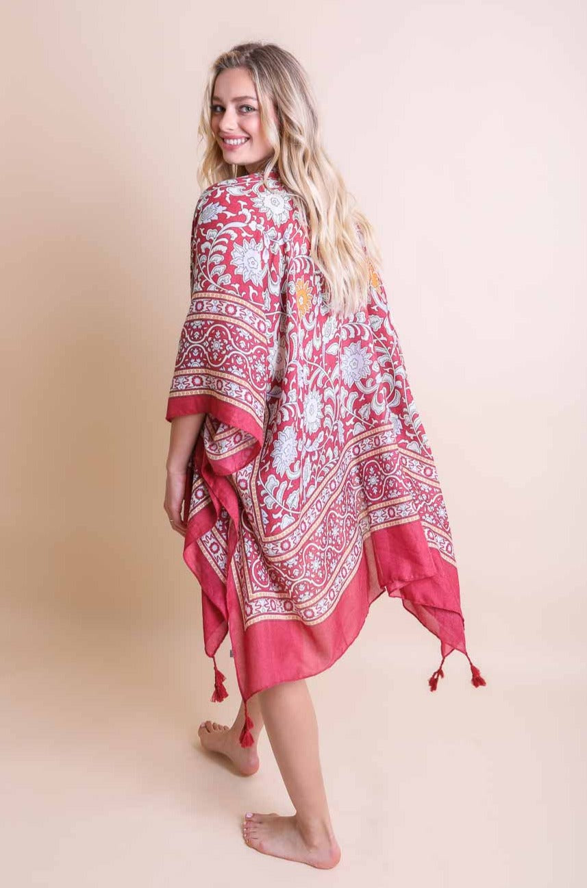 Moroccan Inspired Tapestry Kimono Kimono Leto Collection   