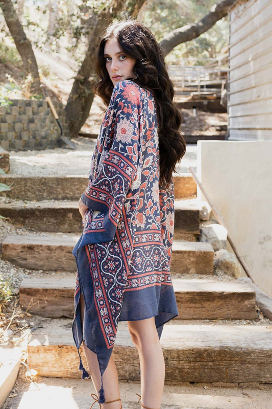 Moroccan Inspired Tapestry Kimono - NeoKira Unlimited