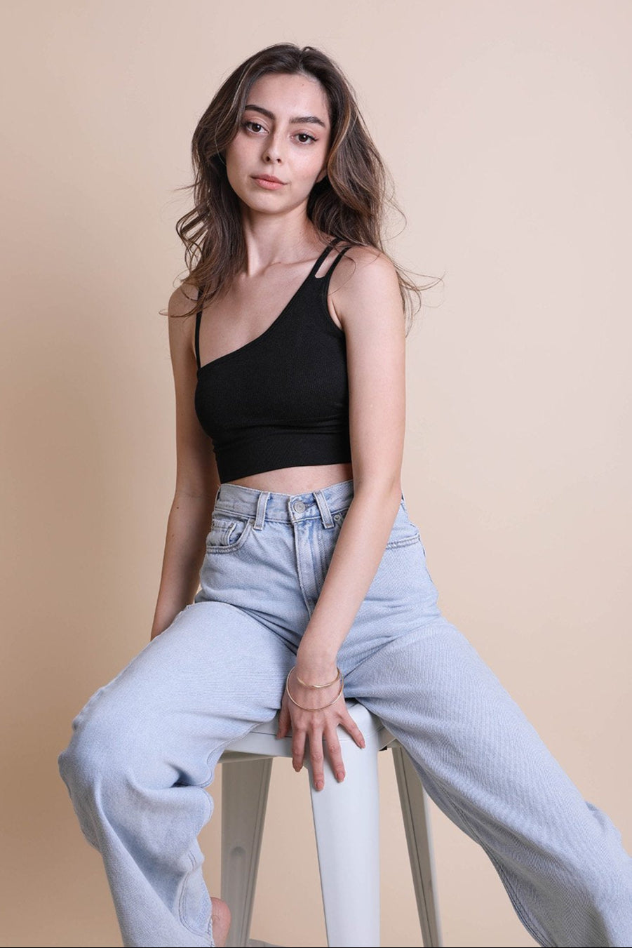 Offset Shoulder Brami Top - NeoKira Unlimited