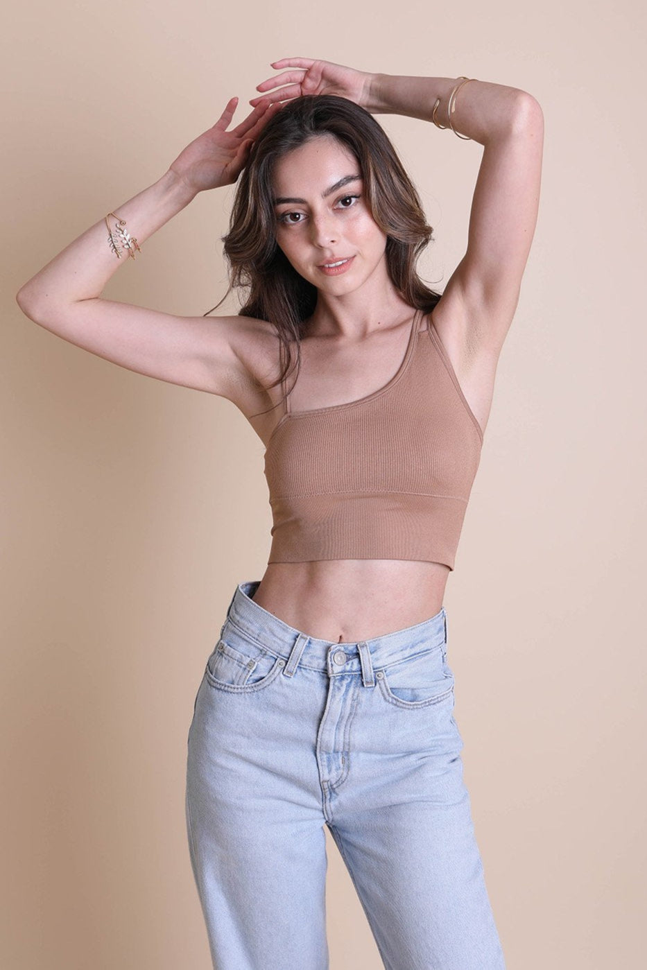 Offset Shoulder Brami Top - NeoKira Unlimited