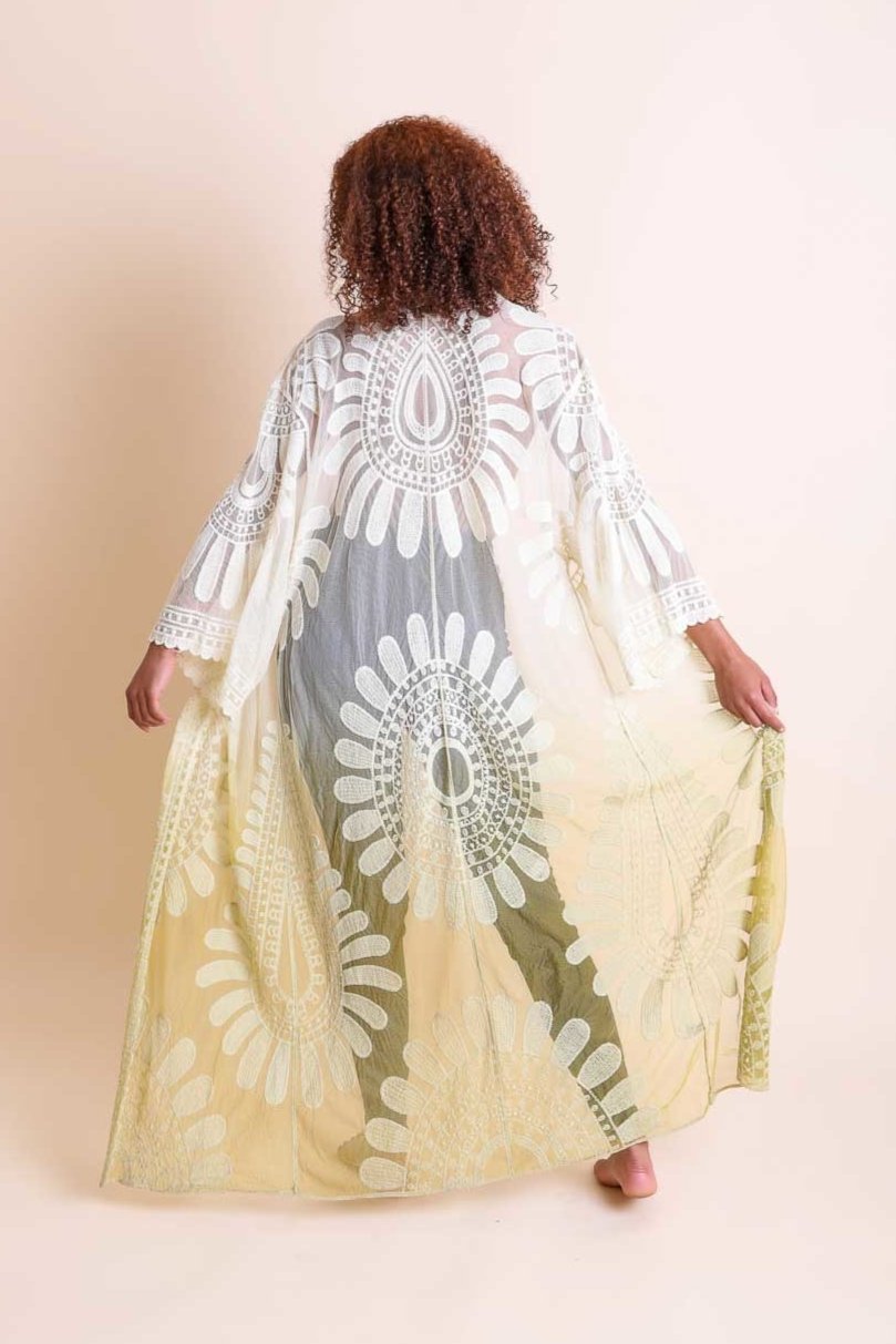 Ombre Bohemian Lace Kimono - NeoKira Unlimited