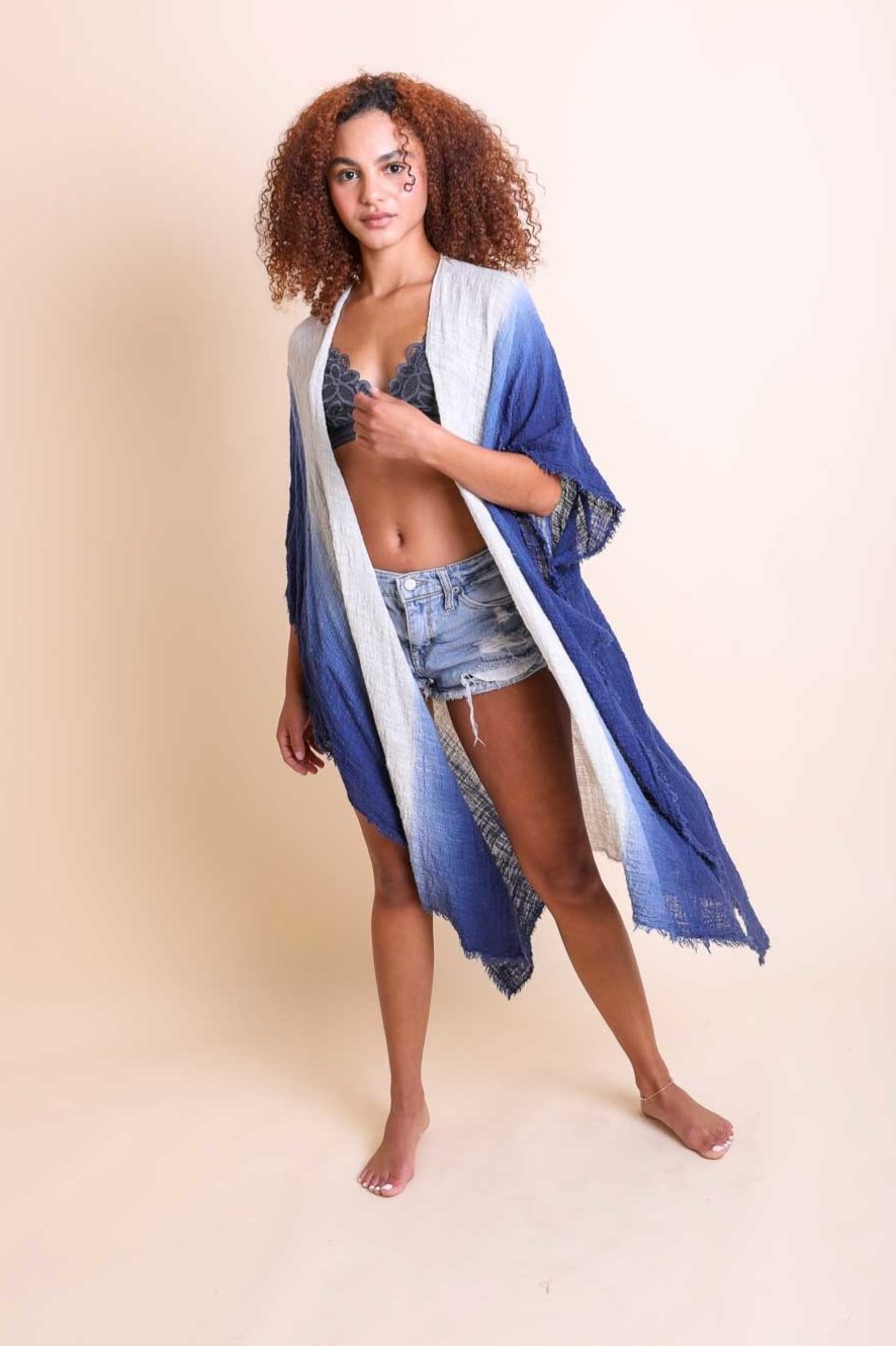 Ombre Cotton Kimono - NeoKira Unlimited