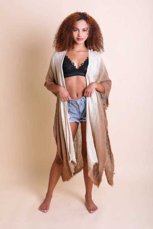 Ombre Cotton Kimono - NeoKira Unlimited
