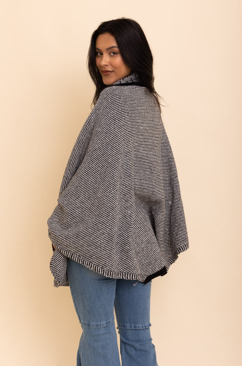 Over The Shoulder Knitted Shawl - NeoKira Unlimited