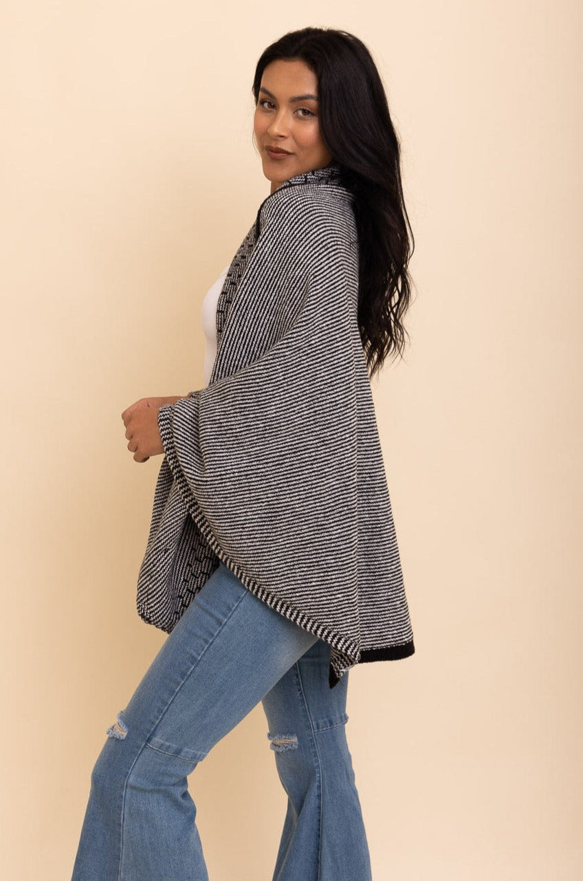 Over The Shoulder Knitted Shawl - NeoKira Unlimited