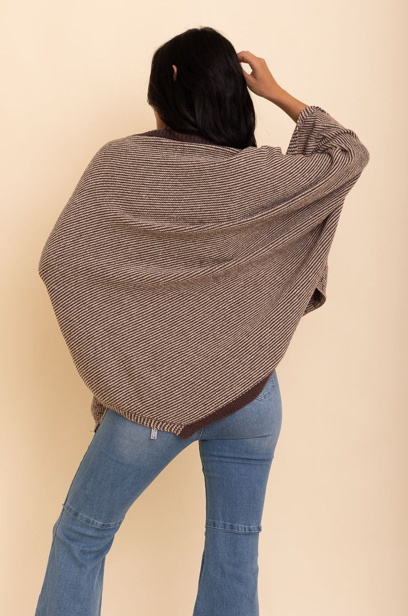 Over The Shoulder Knitted Shawl Shawl Leto Collection   