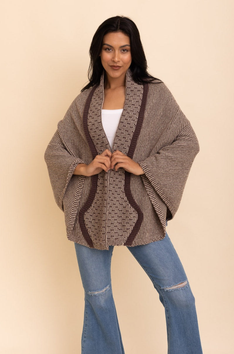 Over The Shoulder Knitted Shawl - NeoKira Unlimited