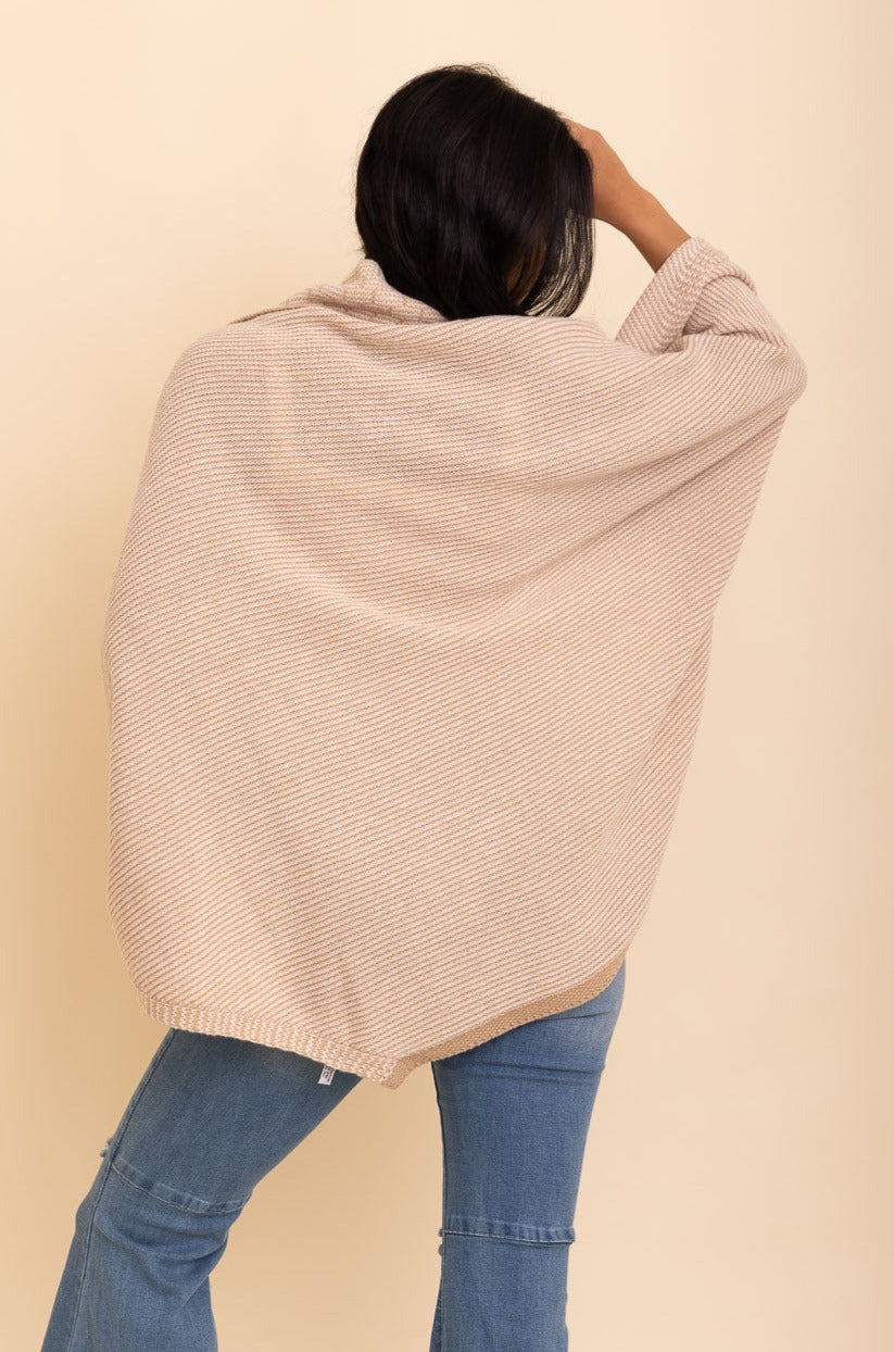 Over The Shoulder Knitted Shawl Shawl Leto Collection   