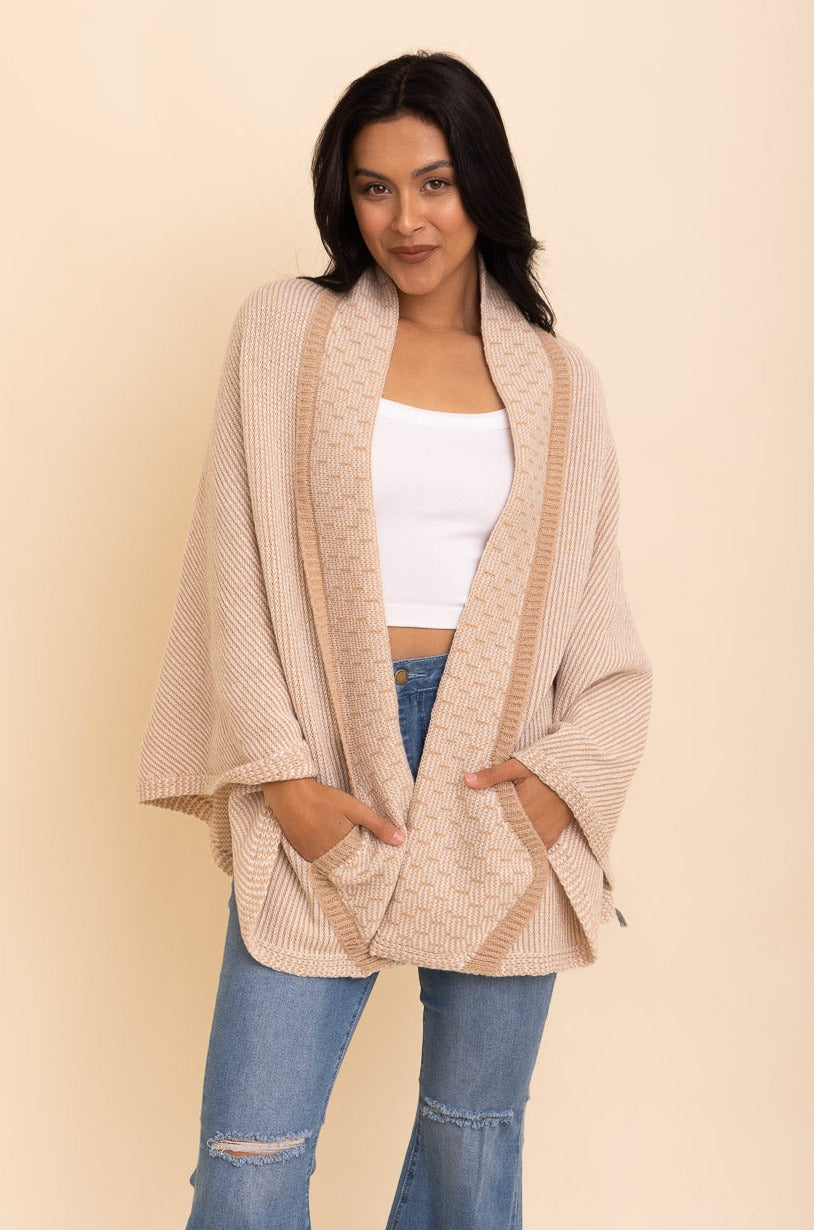 Over The Shoulder Knitted Shawl - NeoKira Unlimited