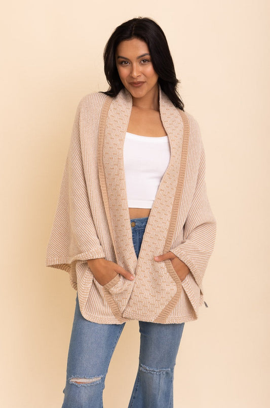 Over The Shoulder Knitted Shawl - NeoKira Unlimited